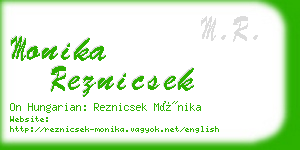 monika reznicsek business card